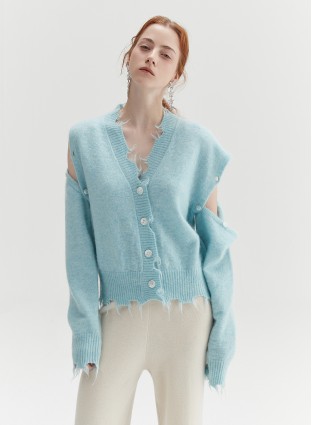 AURA MOHAIR KNIT (ICE BLUE)