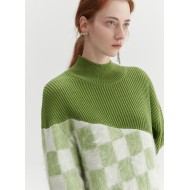 SINGER CHECKERED KNIT (GREEN)