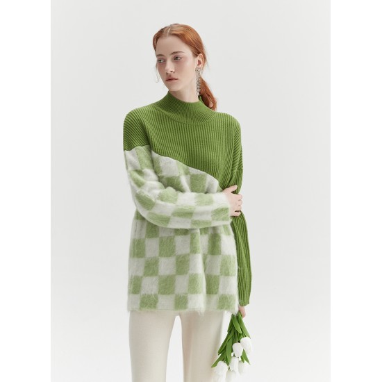 SINGER CHECKERED KNIT (GREEN)