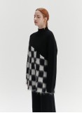 SINGER CHECKERED KNIT (BLACK)