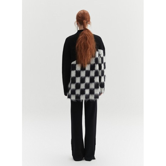 SINGER CHECKERED KNIT (BLACK)