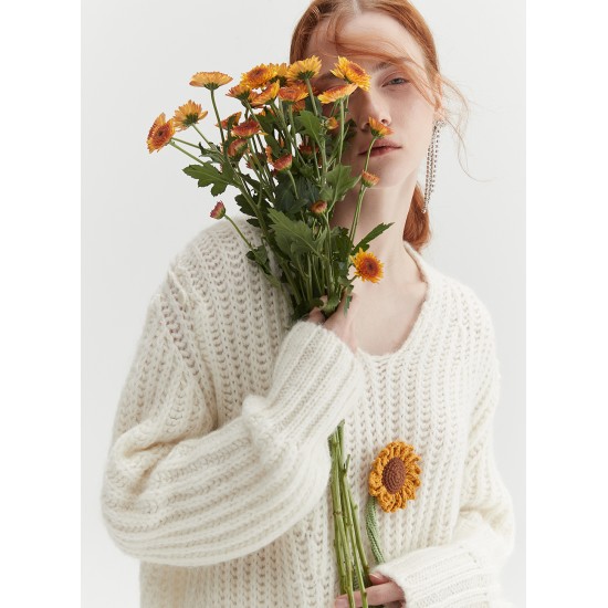 SUNFLOWER MOHAIR KNIT (IVORY)