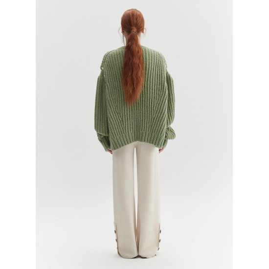 SUNFLOWER MOHAIR KNIT (GREEN)