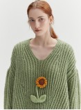 SUNFLOWER MOHAIR KNIT (GREEN)