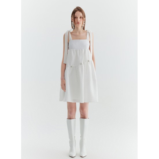 CRESCENT MOON DRESS (WHITE)