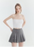 VELA PLEATED SKIRT (GREY)