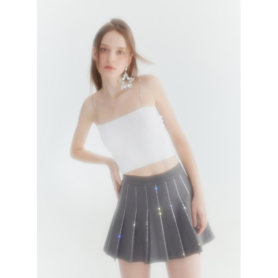 VELA PLEATED SKIRT (GREY)