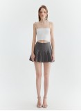 VELA PLEATED SKIRT (GREY)