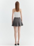 VELA PLEATED SKIRT (GREY)