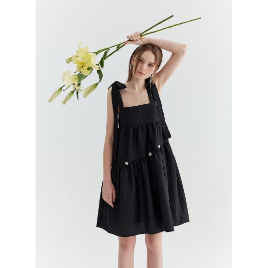 CRESCENT MOON DRESS (BLACK)