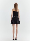 VELA PLEATED SKIRT (BLACK)