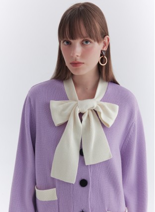 JO BOWTIE KNIT (LILAC)