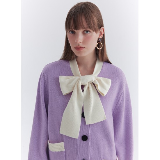 JO BOWTIE KNIT (LILAC)