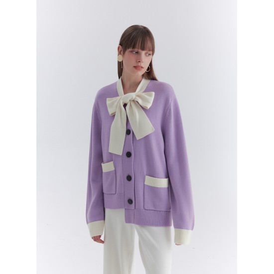 JO BOWTIE KNIT (LILAC)