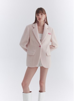 GRECA WOOL BLAZER (BABY PINK)