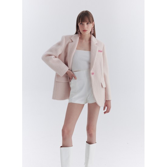 GRECA WOOL BLAZER (BABY PINK)