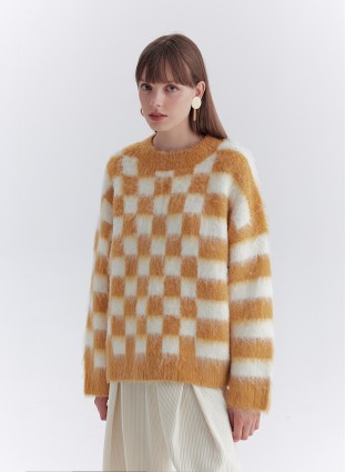 THE PAT KNIT (YELLOW/WHITE)