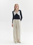 ZULMA BOWTIE KNIT (BLACK AND WHITE)