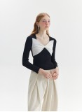 ZULMA BOWTIE KNIT (BLACK AND WHITE)