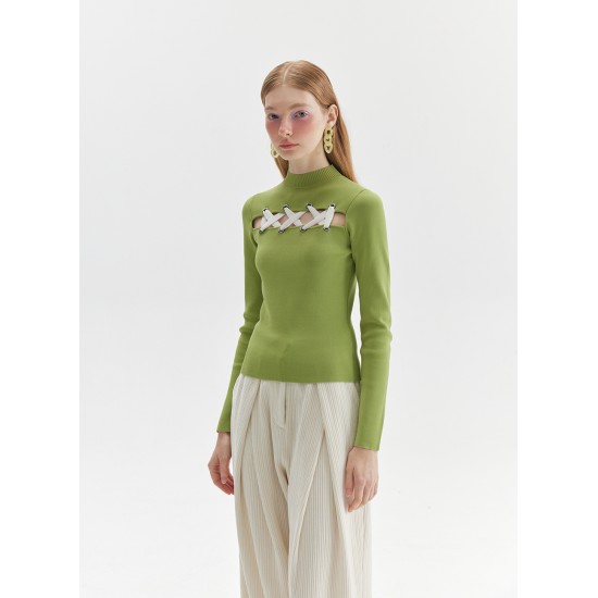 ESTELLE KNIT (LIME GREEN)