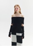 FINGERLESS MOHAIR KNIT (BLACK)