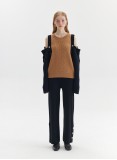 HALIMA KNIT JUMPER (CAMEL AND BLACK)