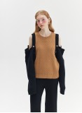 HALIMA KNIT JUMPER (CAMEL AND BLACK)