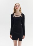 YOKO KNIT TWO-PIECE (BLACK)