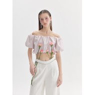 APRIL OFF-SHOULDER TOP (PINK)