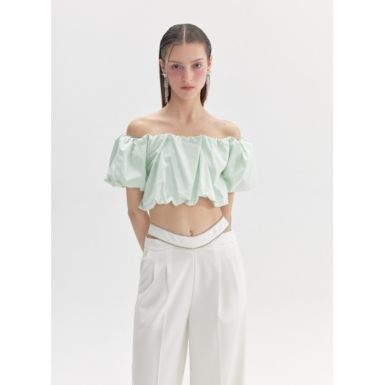 APRIL OFF-SHOULDER TOP (MINT)