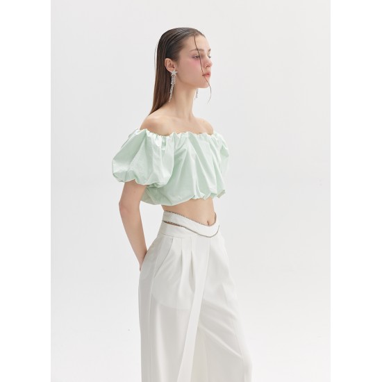 APRIL OFF-SHOULDER TOP (MINT)