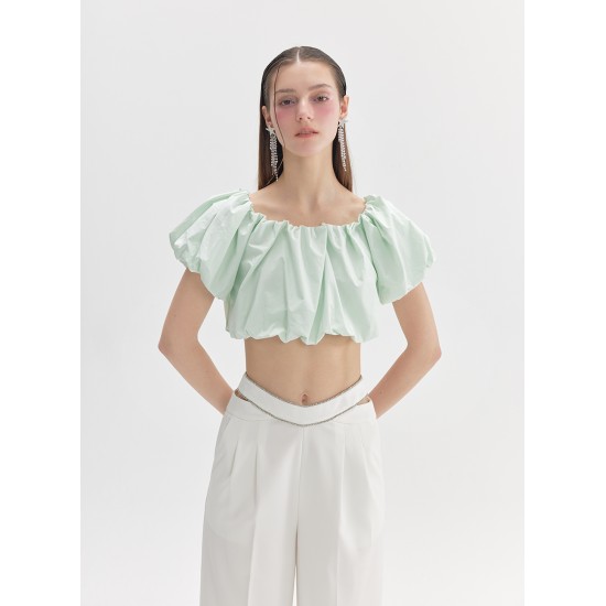 APRIL OFF-SHOULDER TOP (MINT)