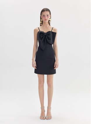 SILVANA BOWTIE DRESS (BLACK)