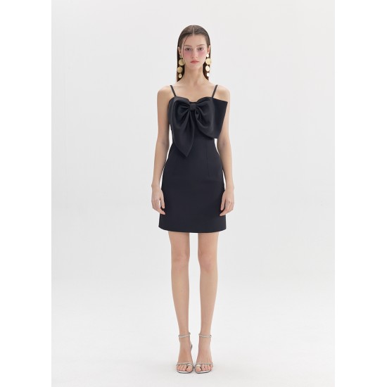 SILVANA BOWTIE DRESS (BLACK)