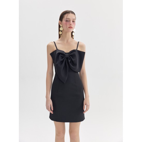 SILVANA BOWTIE DRESS (BLACK)