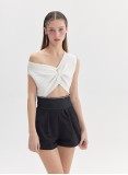 JAZ KNIT TOP (WHITE AND BLACK)