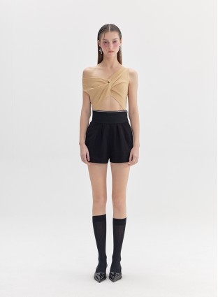 JAZ KNIT TOP (CAMEL AND BLACK)