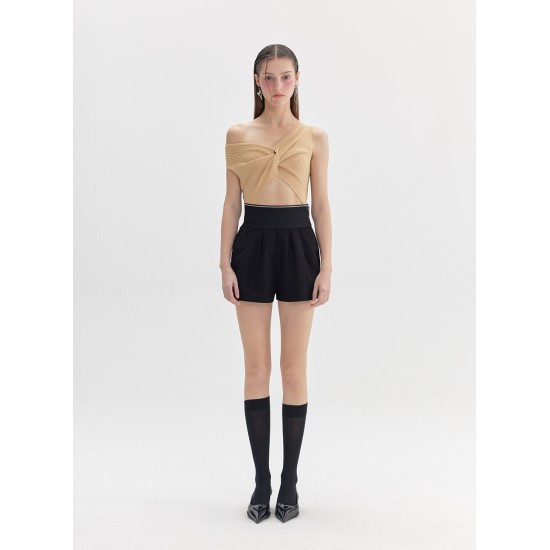 JAZ KNIT TOP (CAMEL AND BLACK)