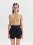 JAZ KNIT TOP (CAMEL AND BLACK)