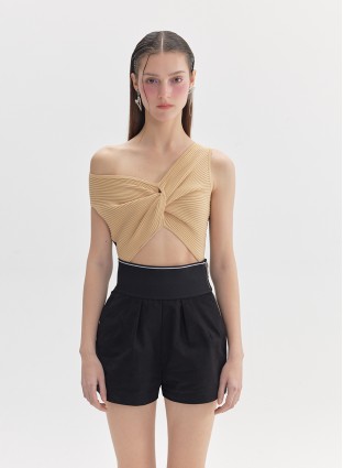 JAZ KNIT TOP (CAMEL AND BLACK)