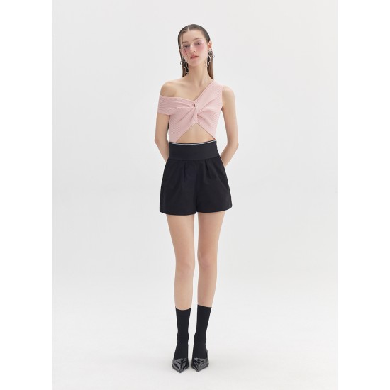 JAZ KNIT TOP (PINK AND BLACK)