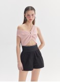 JAZ KNIT TOP (PINK AND BLACK)