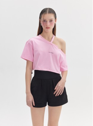 TARA LOGO T-SHIRT (FLAMINGO )