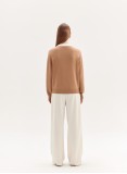 LOUISA WOOL JUMPER (CAMEL AND IVORY)