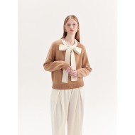 LOUISA WOOL JUMPER (CAMEL AND IVORY)