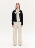 LOUISA WOOL JUMPER (BLACK AND IVORY)