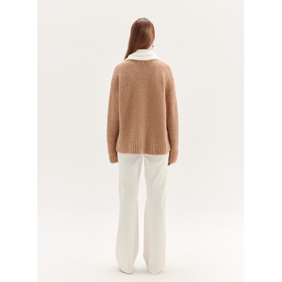 ATHENRY TWO-PIECE KNIT (CAMEL AND WHITE)