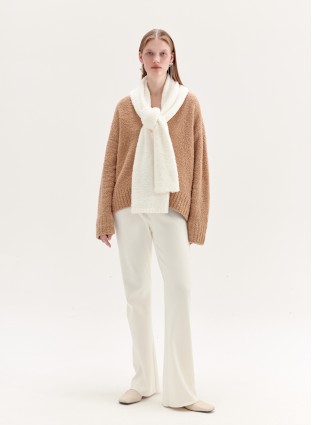 ATHENRY TWO-PIECE KNIT (CAMEL AND WHITE)