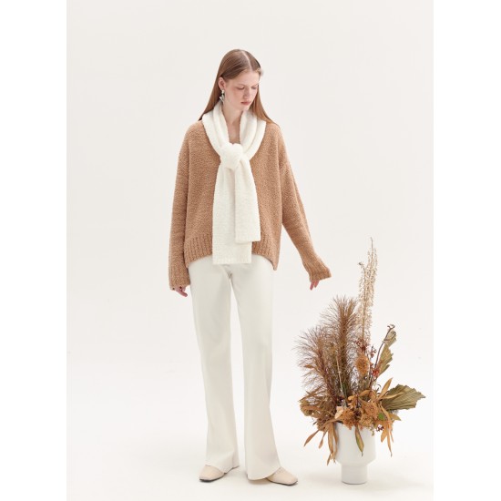 ATHENRY TWO-PIECE KNIT (CAMEL AND WHITE)