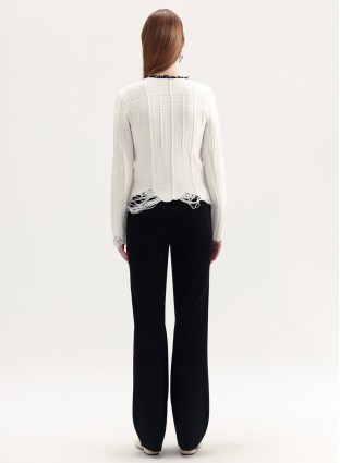 SIMONE KNITTED CARDIGAN (WHITE)